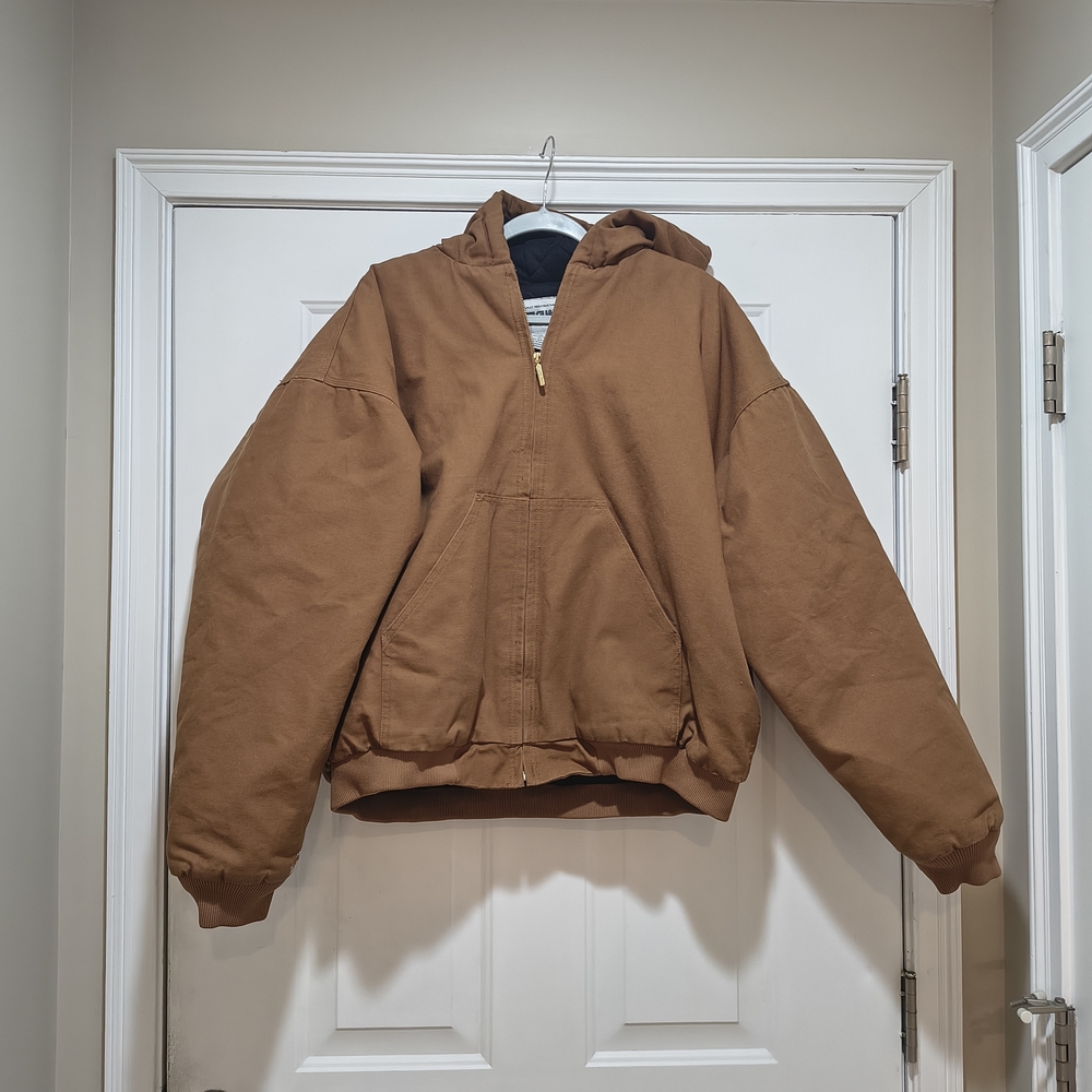 Steelguard Canvas Full Zip  Hooded Jacket Size XL